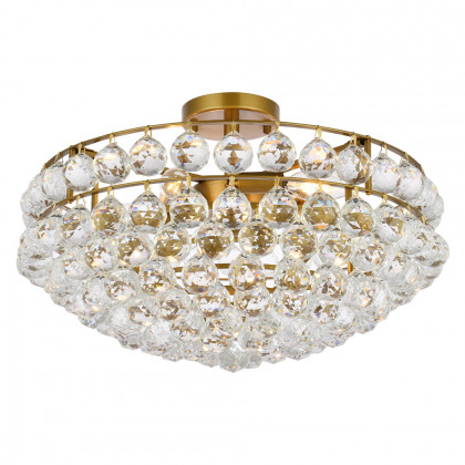 Elegant Flush Mount Light - Brass, L 20" (1107F20BR)