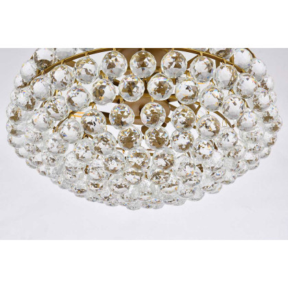 Elegant Flush Mount Light - Brass, L 20" (1107F20BR)