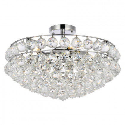 Elegant Flush Mount Light - Chrome, L 20" (1107F20C)