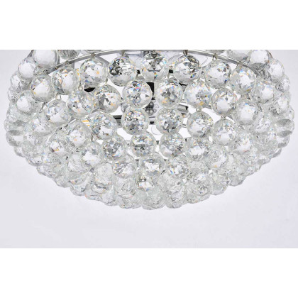 Elegant Flush Mount Light - Chrome, L 20" (1107F20C)