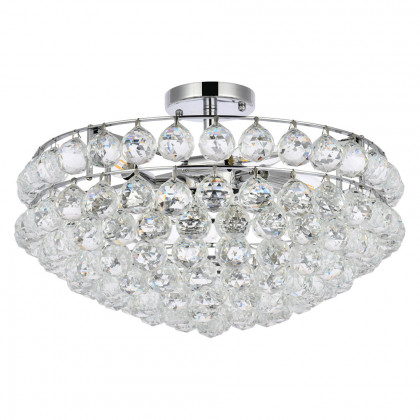 Elegant Flush Mount Light - Chrome, L 20" (1107F20C)
