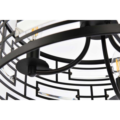 Elegant Pendant Light - Black, L 16.5" (1108D16BK)