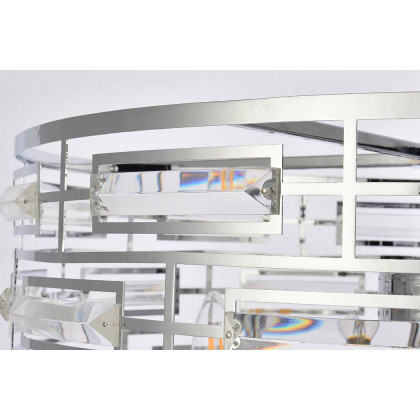 Elegant Pendant Light - Chrome, L 24" (1108D24C)