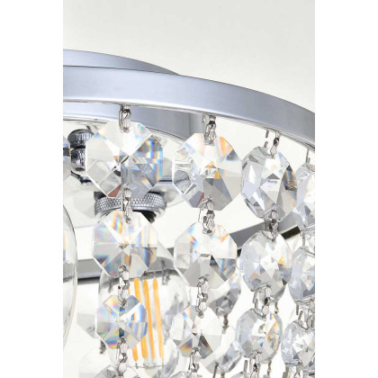 Elegant Flush Mount Light - Chrome, L 10" (1109F10C)
