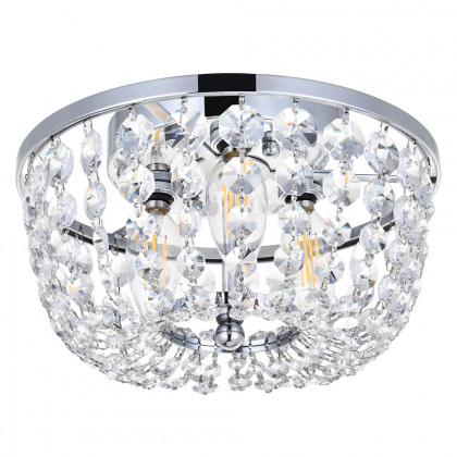 Elegant Flush Mount Light - Chrome, L 10" (1109F10C)