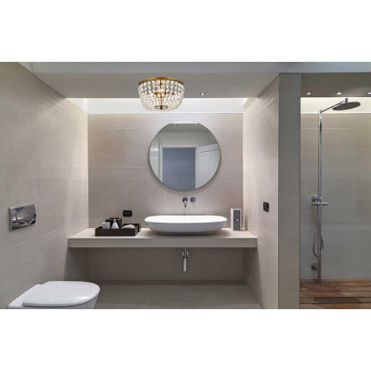 Elegant Flush Mount Light - Brass, L 13" (1109F13BR)