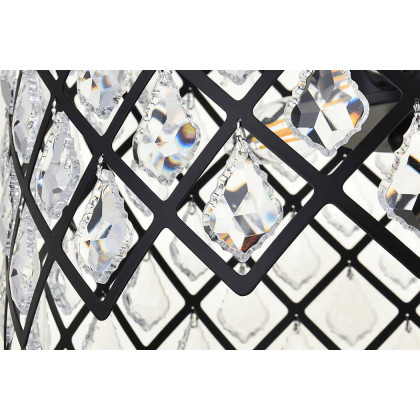 Elegant Flush Mount Light - Black, L 13" (1110F13BK)