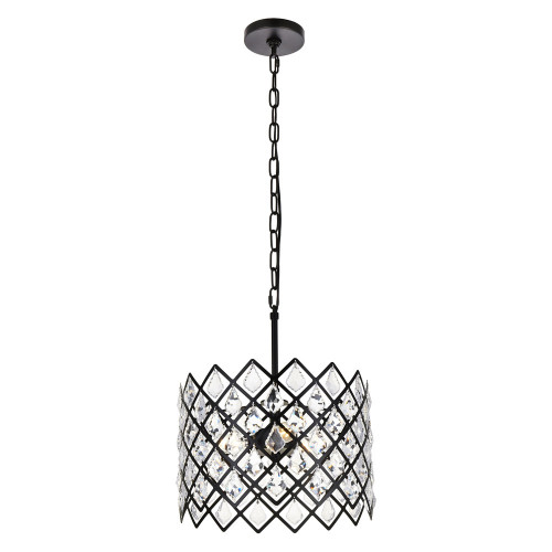 Elegant Pendant Light - Black, L 13" (1111D13BK)