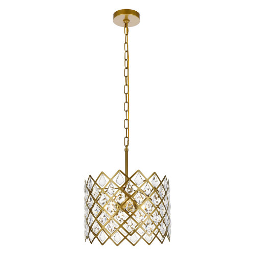 Elegant Pendant Light - Brass, L 13" (1111D13BR)