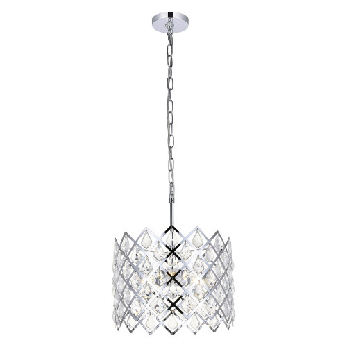 Elegant Pendant Light - Chrome, L 13" (1111D13C)