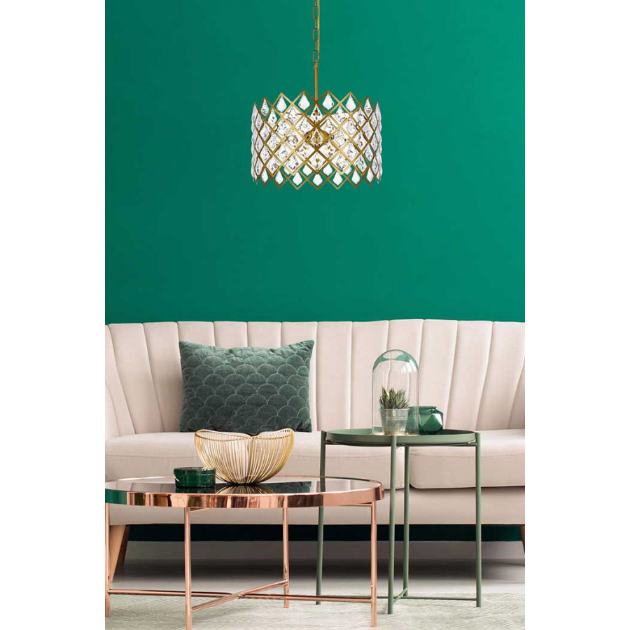 Elegant Pendant Light - Brass, L 16" (1111D16BR)