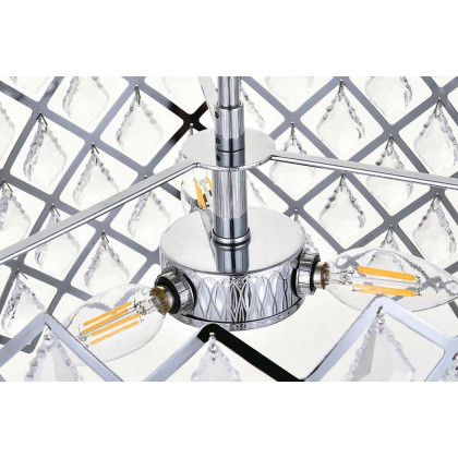 Elegant Pendant Light - Chrome, L 16" (1111D16C)