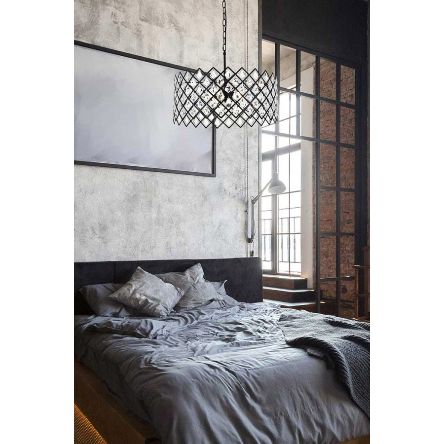 Elegant Pendant Light - Black, L 21" (1111D21BK)