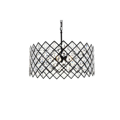 Elegant Pendant Light - Black, L 21" (1111D21BK)
