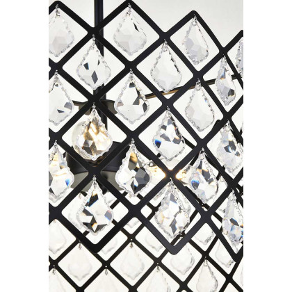Elegant Pendant Light - Black, L 21" (1111D21BK)