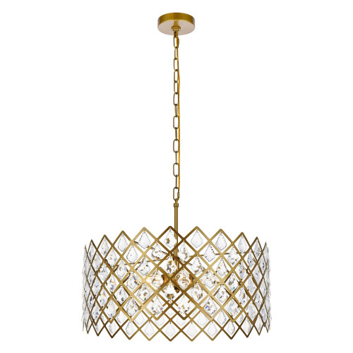 Elegant Pendant Light - Brass, L 21" (1111D21BR)