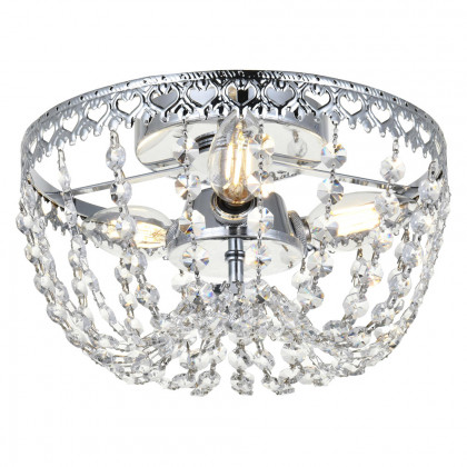 Elegant Flush Mount Light - Chrome, L 10" (1112F10C)