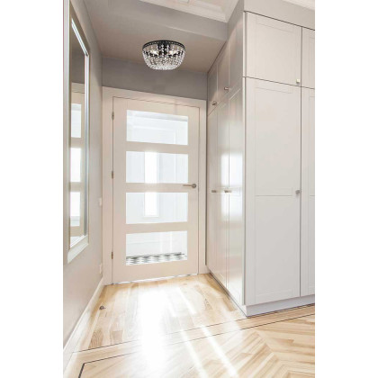 Elegant Flush Mount Light - Black, L 12" (1112F12BK)