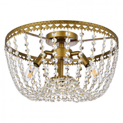 Elegant Flush Mount Light - Brass, L 16" (1112F16BR)