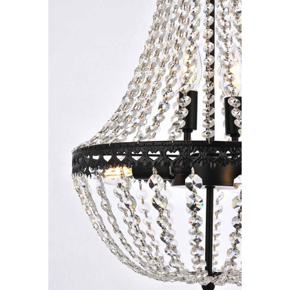 Elegant Pendant Light - Black, L 14" (1113D14BK)