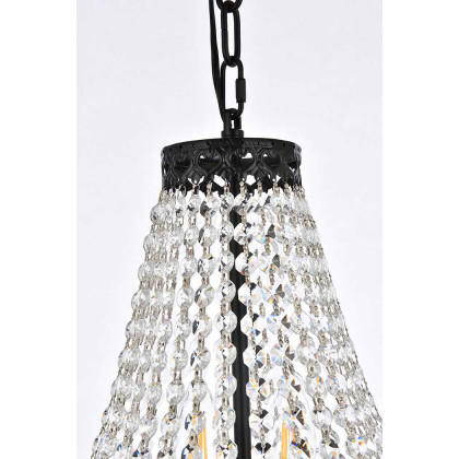 Elegant Pendant Light - Black, L 14" (1113D14BK)