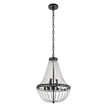 Elegant Pendant Light - Black, L 14" (1113D14BK)