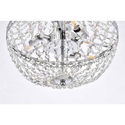 Elegant Pendant Light - Chrome, L 14" (1113D14C)