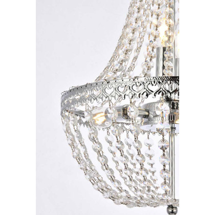 Elegant Pendant Light - Chrome, L 14" (1113D14C)