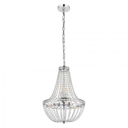 Elegant Pendant Light - Chrome, L 14" (1113D14C)