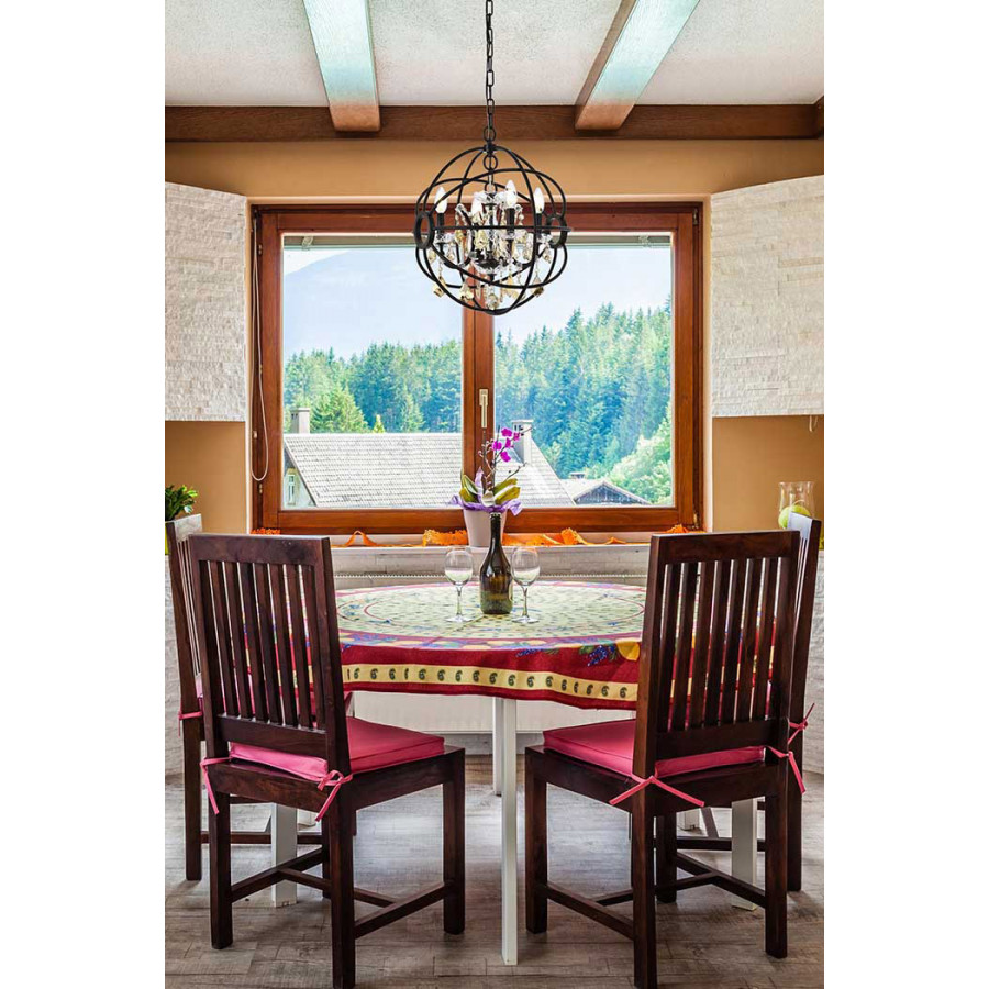 Elegant Urban Classic Geneva Collection Pendant Lamp - Dark Bronze/Gold, L 17" (1130D17DB-GT-RC)