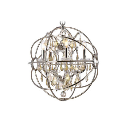 Elegant Urban Classic Geneva Collection Pendant Lamp - Polished Nickel/Gold, L 20" (1130D20PN-GT-RC)