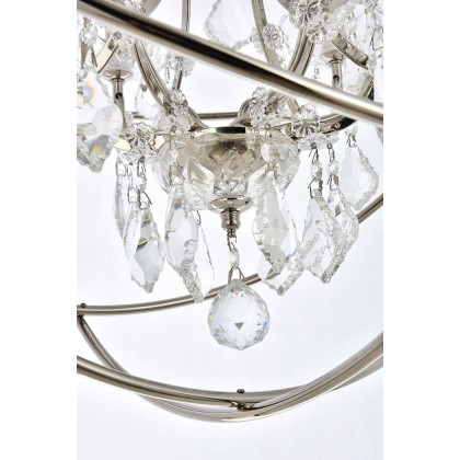 Elegant Urban Classic Geneva Collection Pendant Lamp - Polished Nickel, L 25" (1130D25PN-RC)