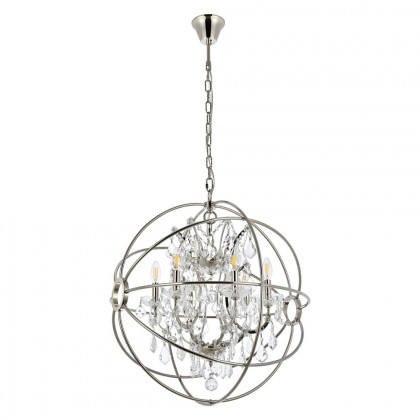 Elegant Urban Classic Geneva Collection Pendant Lamp - Polished Nickel, L 25" (1130D25PN-RC)