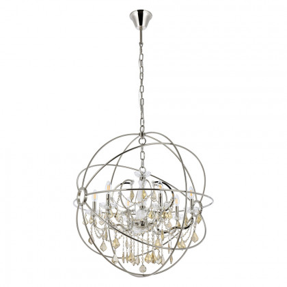Elegant Urban Classic Geneva Collection Pendant Lamp - Polished Nickel/Gold, L 32" (1130D32PN-GT-RC)