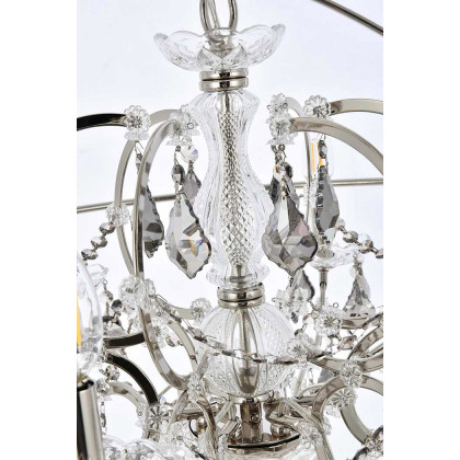 Elegant Urban Classic Geneva Collection Pendant Lamp - Polished Nickel/Silver, L 32" (1130D32PN-SS-RC)