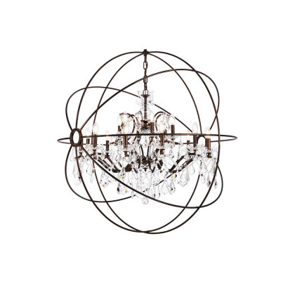 Elegant Urban Classic Pendant Lamp - Dark Bronze, L 43.5" (1130G43DB-RC)