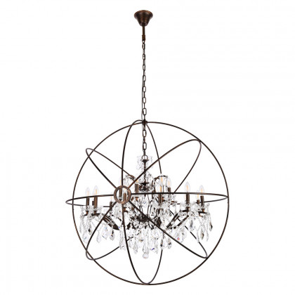 Elegant Urban Classic Pendant Lamp - Dark Bronze, L 43.5" (1130G43DB-RC)