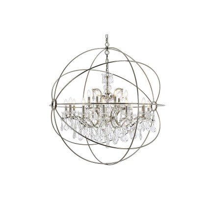 Elegant Urban Classic Pendant Lamp - Polished Nickel, L 43.5" (1130G43PN-RC)