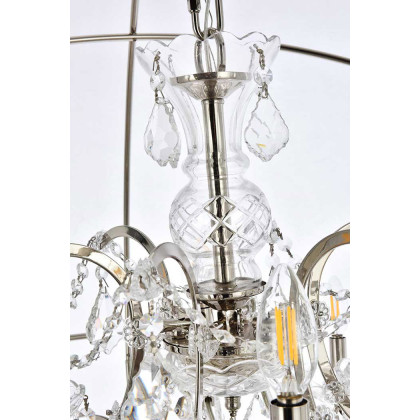 Elegant Urban Classic Pendant Lamp - Polished Nickel, L 43.5" (1130G43PN-RC)