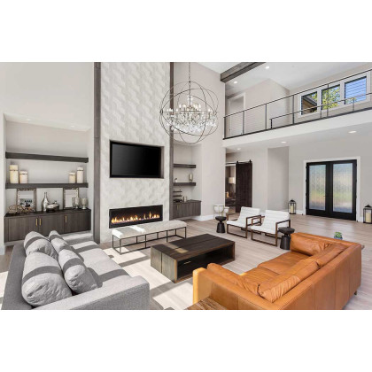 Elegant Urban Classic Pendant Lamp - Polished Nickel, L 43.5" (1130G43PN-RC)