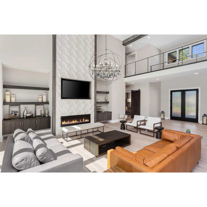 Elegant Urban Classic Pendant Lamp - Polished Nickel/Silver, L 43.5" (1130G43PN-SS-RC)