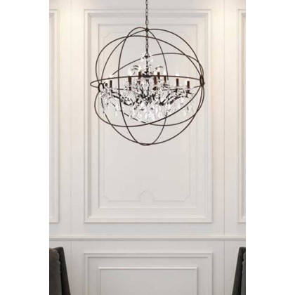 Elegant Urban Classic Pendant Lamp - Rustic Intent, L 43.5" (1130G43RI-RC)