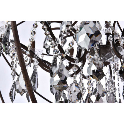 Elegant Urban Classic Pendant Lamp - Rustic Intent/Silver, L 43.5" (1130G43RI-SS-RC)