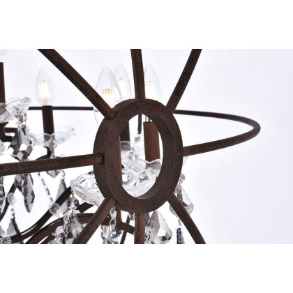 Elegant Urban Classic Pendant Lamp - Rustic Intent/Silver, L 43.5" (1130G43RI-SS-RC)
