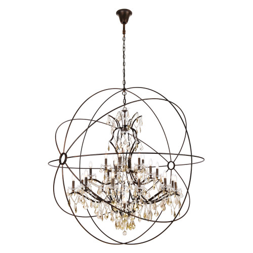 Elegant Urban Classic Pendant Lamp - Dark Bronze, L 60" (1130G60DB-RC)