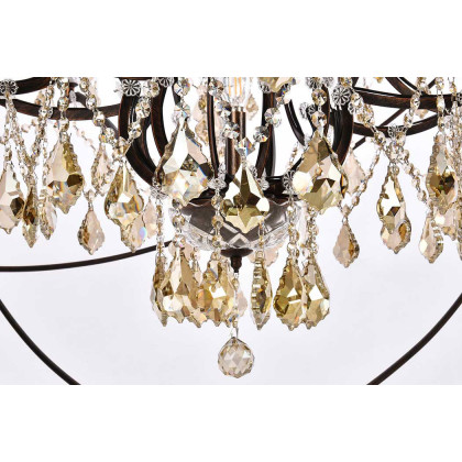 Elegant Urban Classic Pendant Lamp - Dark Bronze, L 60" (1130G60DB-RC)