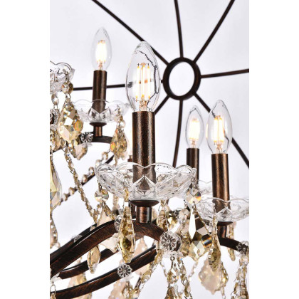 Elegant Urban Classic Pendant Lamp - Dark Bronze, L 60" (1130G60DB-RC)
