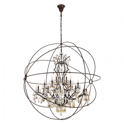 Elegant Urban Classic Pendant Lamp - Dark Bronze, L 60" (1130G60DB-RC)