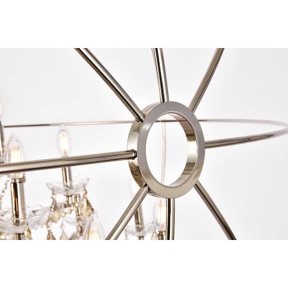 Elegant Urban Classic Pendant Lamp - Polished Nickel/Gold, L 60" (1130G60PN-GT-RC)