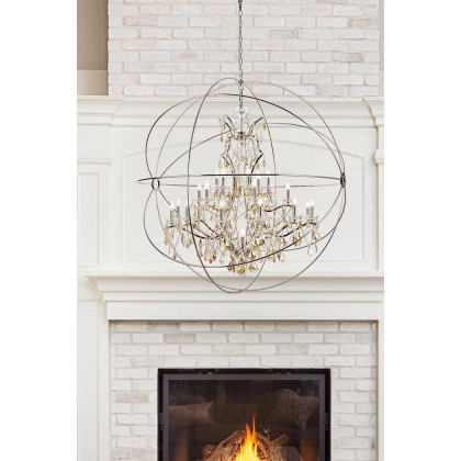 Elegant Urban Classic Pendant Lamp - Polished Nickel/Gold, L 60" (1130G60PN-GT-RC)